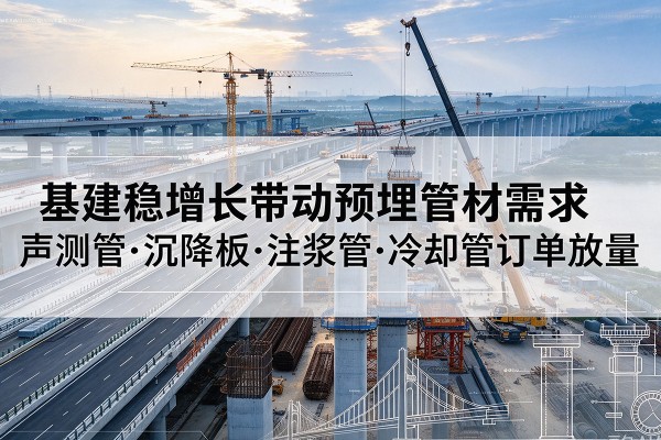 万载基建稳增长带动预埋监测管材需求，声测管、沉降板、注浆管订单持续放量