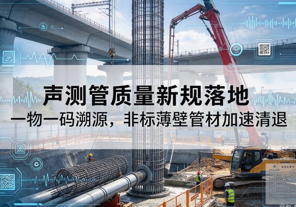 万载声测管质量新规落地，一物一码溯源，非标薄壁管材加速清退