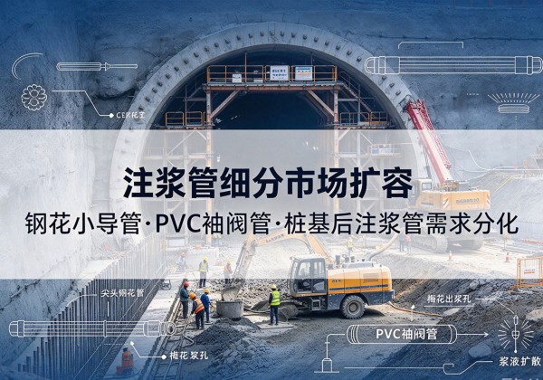 万载注浆管细分市场扩容，隧道钢花小导管、PVC 袖阀管、桩基后注浆管需求分化