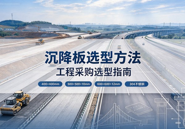 万载沉降板选择方法
